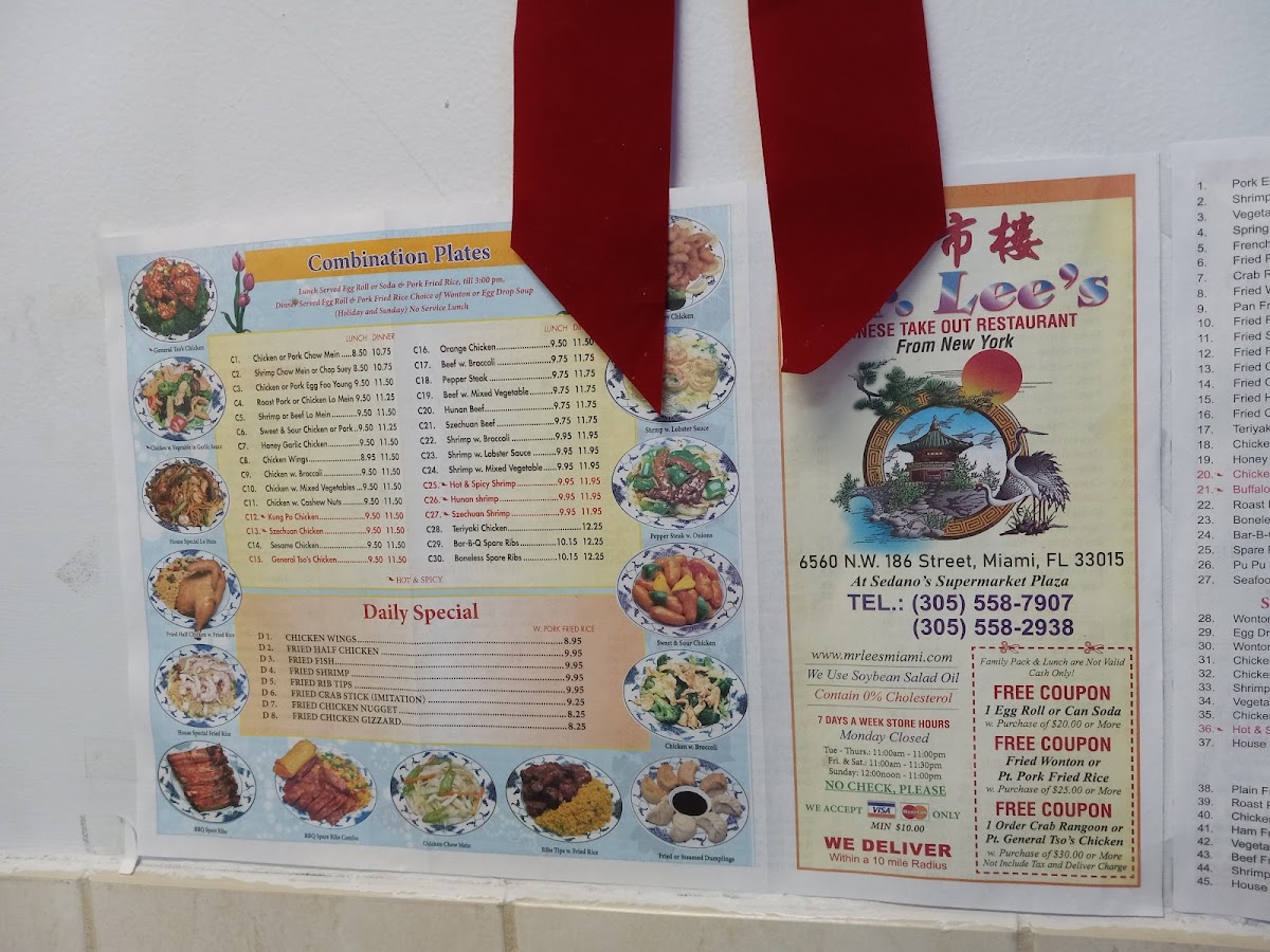 Menu New Mr Lee's Chinese Restaurant-2