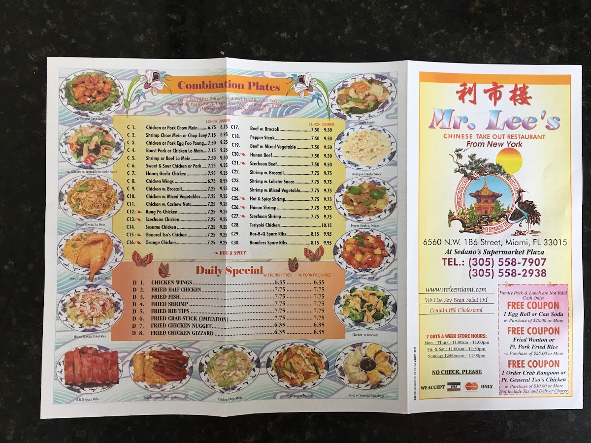 Menu New Mr Lee's Chinese Restaurant-3