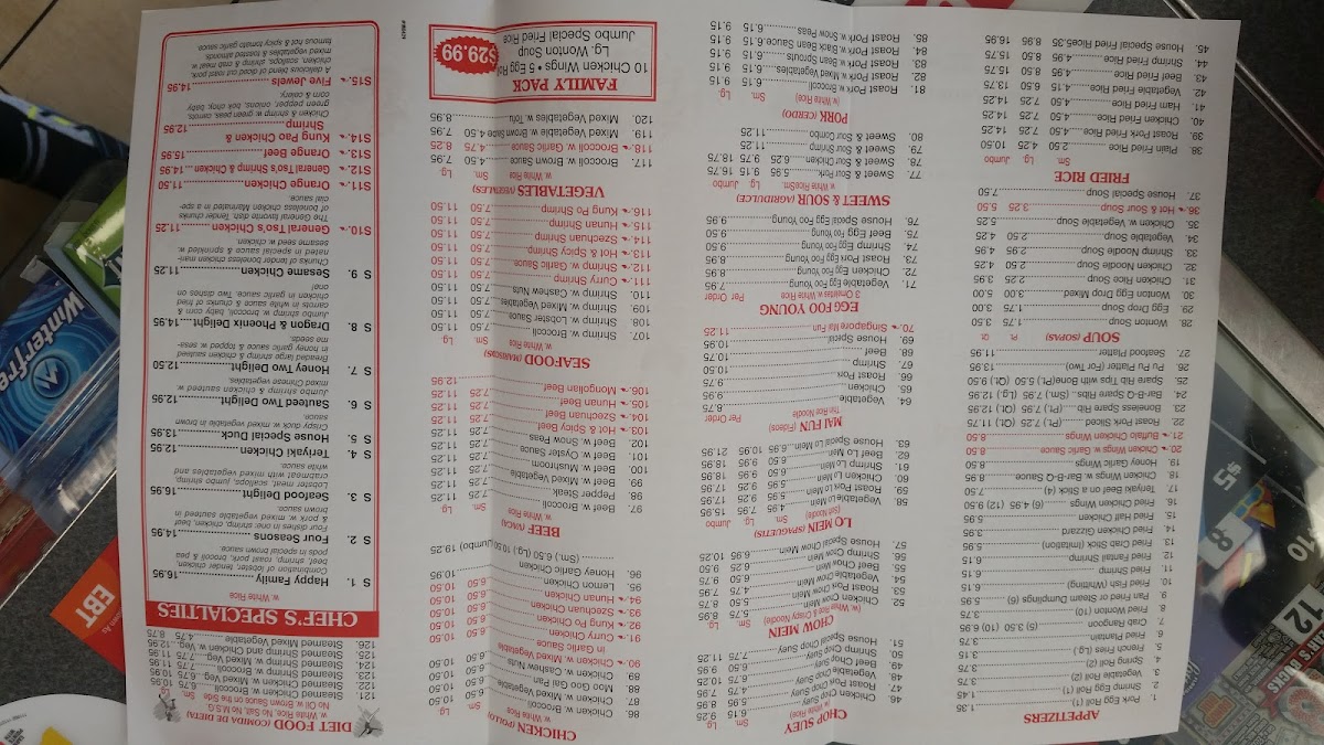 Menu New Mr Lee's Chinese Restaurant-4